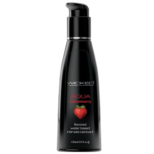 Aqua Strawberry Water-based Lubricant 4 Oz