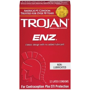 Trojan Enz Non-lubricated Condoms 12 Pack