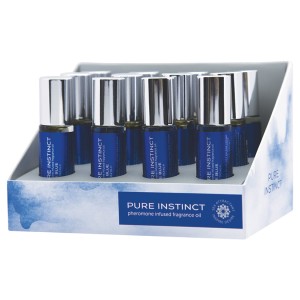 Pure Instinct Pheromone Unisex Perfume Oil  0.34 Fl. Oz. Roll-on Cologne 12 Count Display