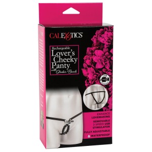 Rechargeable Lovers Cheeky Panty With Stroker  Beads