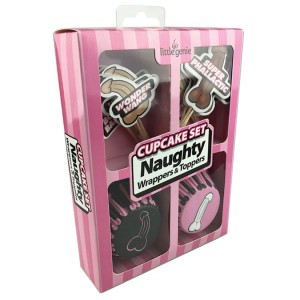 Cupcake Set Naughty Wrappers & Toppers