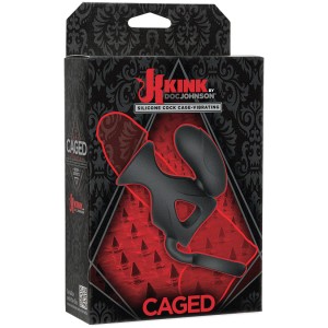 Kink By Doc Johnson Caged Vibrating Cock Cage-black