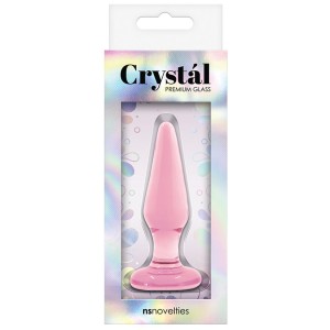 Crystal Tapered Plug Small Pink