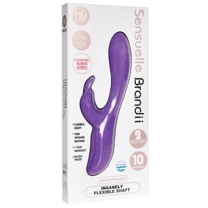 Sensuelle Brandii 10 Function Double Motor Vibe-purple