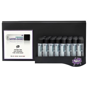 Wet Original Water Based (right) Slat Wall Shelf Display (40) 3oz