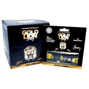 Gold Lion Honey Single Pack Display Of 24