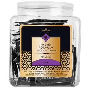 Sensuva Hybrid Personal Moisturizer Assorted Tub Of 100