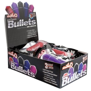 Soft Touch 3 + 1 Bullets 20 Count Pop Box Display Assorted Colors