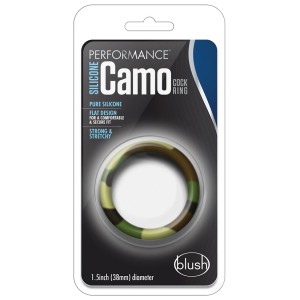 Performance Silicone Camo Cock Ring Green  Camoflauge