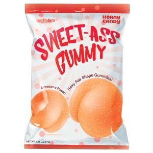 Sweet Ass Gummy Shaped Butts Strawberry Single Pack