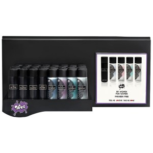 Wet Naturals & Wet Organics (left) Slat Wall Shelf Display (40) Assorted 3oz
