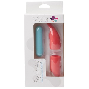Maia Sydney Rechargeable Mini Bullet With 2 Sleeves-teal