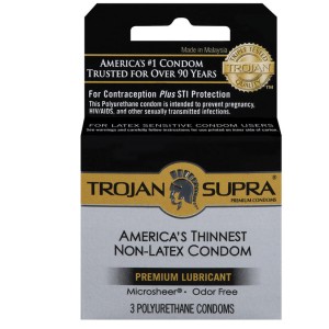 Trojan Supra Non-latex Bareskin 3 Pack