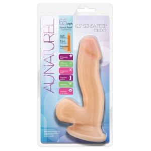 Au Naturel 6.5 Inch Sensa Feel Dildo Beige