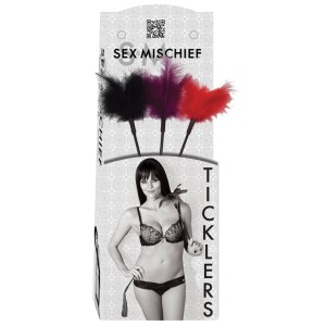 S&m Feather Ticklers-assorted Display Of 18