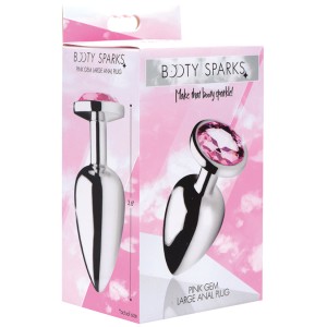 Pink Gem Anal Plug Large