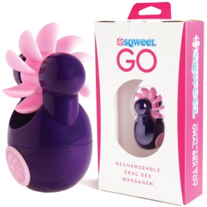 Sqweel Go! Oral Sex Massager-purple