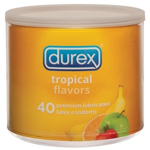 Durex Tropical Flavors 40 Count Jar