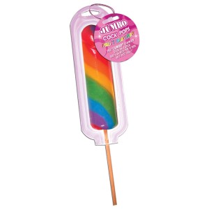 Jumbo Rainbow Cock Pops Each
