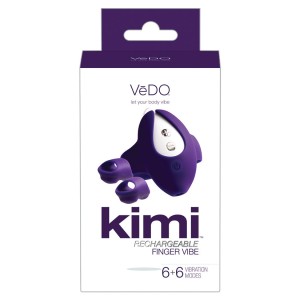 Vedo Kimi Dual Finger Vibe With Remote Control-deep Purple