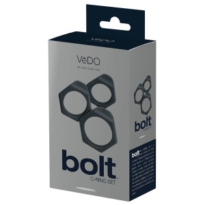 Vedo Bolt C-ring Set-just Black