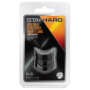 Stay Hard Beef Ball Stretcher Snug X Long 1 Diameter-black