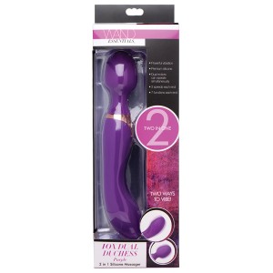 Wand Essentials 10x Dual Duchess 2-in-1 Silicone Massager-purple