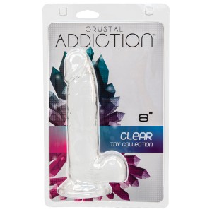 Crystal Addiction Dong W/ Balls-clear 8