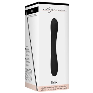Elegance Flex Double Ended Vibrator-black