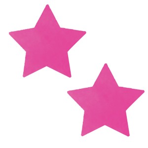 Neva Nude Nipztix Star Pink Starburst -neon Pink/ Blacklight