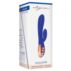 Elegance Exquisite Heating G-spot Vibrator-blue 7.75