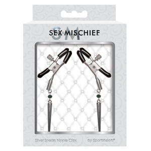 Sex And Mischief Silver Spears Nipple Clips