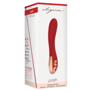 Elegance Posh Heating Vibrator-red 7.75