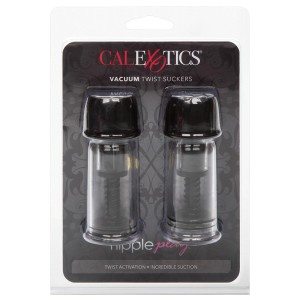 Nipple Play Vacuum Twist Suckers-black