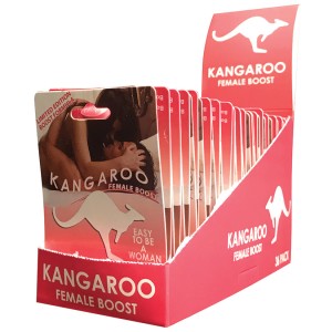 Kangaroo For Her Boost Peach Single Pack Display Of 36