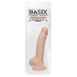 Basix 9 Inch Suction Cup Dong Flesh