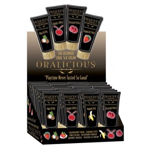 Oralicious 24 Piece P.o.p. Display 2 Fl. Oz. Tubes Assorted Flavors