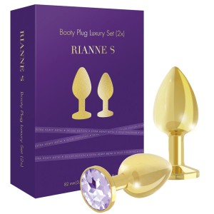 Riannes Metal Booty Plug Set 2x-gold