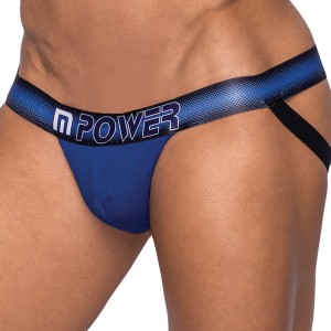 Male Power Pocket Pouch Jock W/ Pocket Cavity-navy L/xl