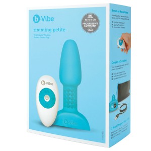 B-vibe Rimming Plug Petite-teal
