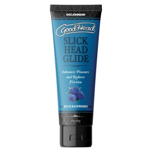 Goodhead Slick Head Glide-blue Raspberry 4oz Bulk