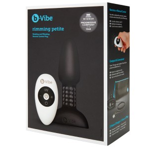 B-vibe Rimming Plug Petite-black