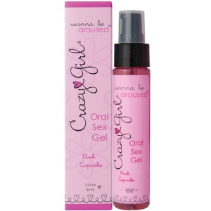 Crazy Girl Oral Sex Gel-pink Cupcake 2.2oz