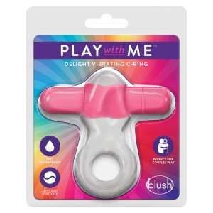 Play With Me Delight Vibrating C-ring-pink