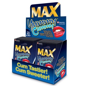 Max Yummy Cummy 4 Pill Pack Display Of 24