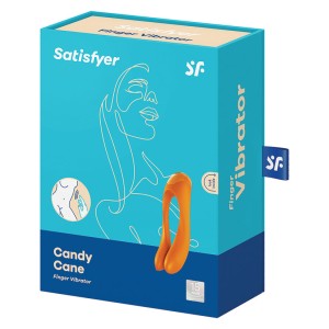 Satisfyer Candy Cane Finger Vibrator-orange