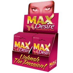 Max Desire For Women-2 Pill Pack Display Of 24