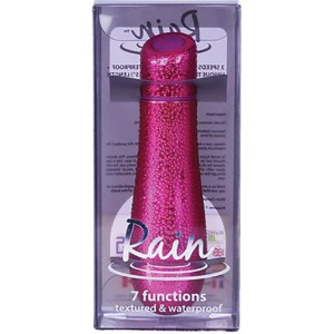 Rain Power Bullet 3textured 7 Function Fushcia
