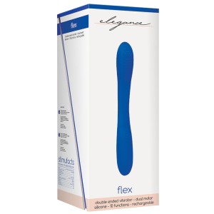 Elegance Flex Double Ended Vibrator-blue