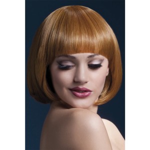 Fever Smiffys Mia Wig Short Bob With Fringe-auburn 10